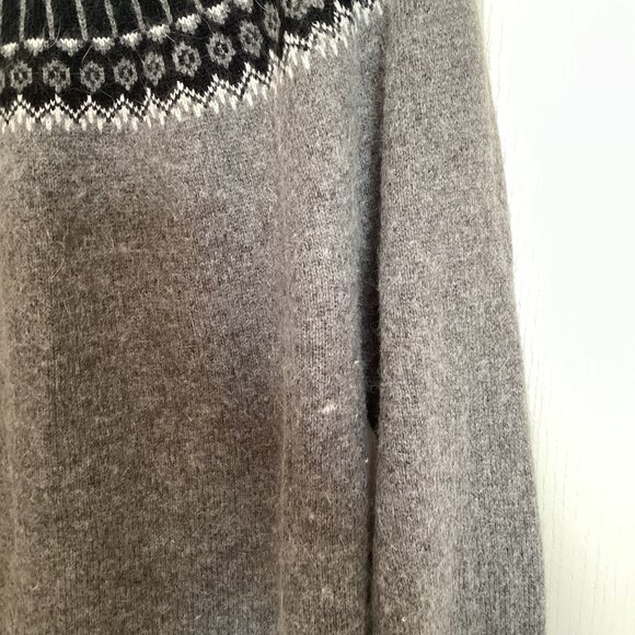 Jacob Connexion Women's Long Turtleneck Sweater Rabbit Hair Blend Soft Size GL - Picture 6 of 8